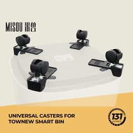 Misou 360° Universal Casters for Townew Smart Bin T3 T1S T Air X Lite Easy Install, Durable PP+PA