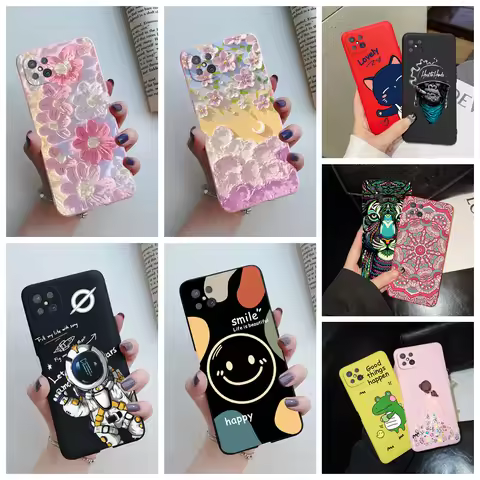 Case For OPPO Reno4 Z 5G Phone Case Cute Flower Cartoon Silicone Soft Back Fundas Cover For OPPO Ren