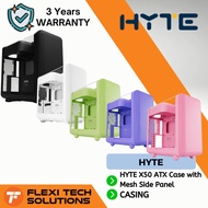 HYTE X50 ATX Case with Tempered Glass Side Panel Pitch Black/Snow White/Matcha/Taro Milk/Strawberry 
