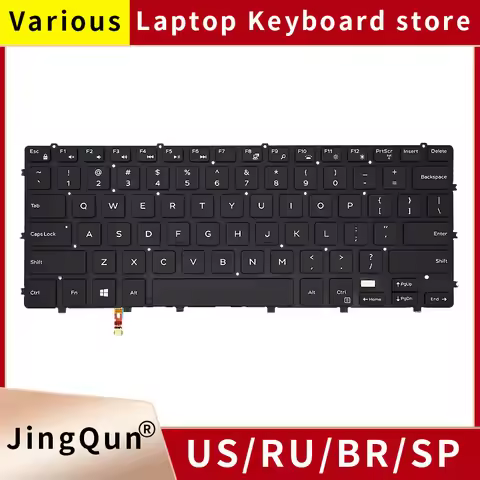 New Original US/FR/RU(Russian) FOR DELL XPS 15 9550 9560 9570 M5510 Inspiron 15 7558 7568 7590 P56F 