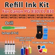 For Canon PG830 CL831 PG 830 CL 831 Refill Ink Tool for MP145 iP1880 iP1180 iP1200 iP1300 MP198 MP21
