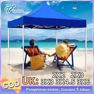 TopStyle Tenda Lipat 3x3 Tenda Bazar 600D Outdoor Tenda Gazebo Tenda Jualan Pameran Dagang Biru dan 