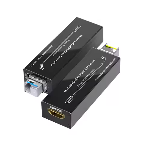 Mini 4K HDMI Fiber Converter Support 4K*2K@30Hz Resolution with SFP Module 20KM