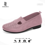 LV0236 Slip-On Shoes SeamlessWanita Knitted Shoes Premium TrendyWanita