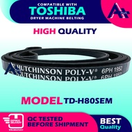 (6PH1952) TD-H80SEM Compatible With TOSHIBA Dryer Machine Belting Washing Machine Belt Dryer Rubber 