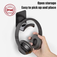 Universal Under Desk Headphone Stand Hole-free Headset Hooks Bracket Rack Storage L3e7