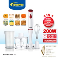 PowerPac Electric Multifunction Hand Blender 4 in 1 Set (PPBL383)