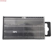 [ANSOUL] 20Pcs Set 0.6mm-1.6mm  for Mini HSS Spiral Drill Bit Set  Drill Bits Set