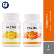 Nuzeel Vitamin C 1000mg Plus 60s & Nuzeel Multisentials Softgel 60s Bundle Set | Health Supplement