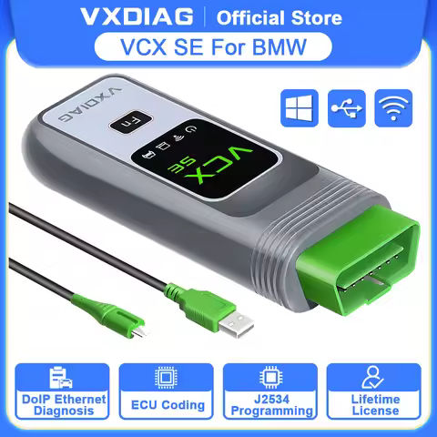 VXDIAG VCX SE for BMW Diagnostic Tool Car Bidirectional OBD2 Scanner Full System Diagnostic ECU Codi