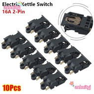 AHTY 10Pcs Electric Kettle Switch, Black 250V Thermostat Temperature Control, Durable 2-Pin 16A XE-3