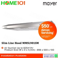 Mayer Slimline Hood 90cm MMSL901SM