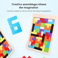 lakoe Wooden Block Puzzle Intelligence Russian Puzzle Block Montessori Education Toy