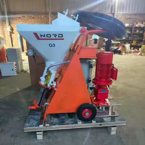With CE Direct Factory Mortar Spray Machine 220v 380v Electric Gypsum Diesel Cement Plastering Stati