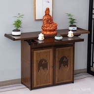 W-8&amp; Buddha Niche Altar Buddha Shrine Household Hallway Worship Altar Incense Burner Table Economical Buddha Cabinet Clo