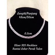 Silver 925 Bangle Necklace*Rantai Leher Lelaki*