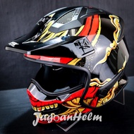 Jpx Helmet MX726R MX06 | Super BLACK | Mx726 R CROSSOVER MX 726R | Mx 06