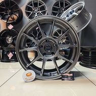 [1PC] Sport Rim 17inch TC105X 17X7.5JJ ET40 5H113 HYPER BLACK | Premium Alloy Wheel
