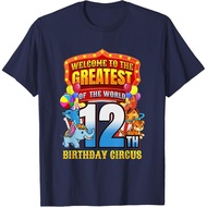 12Th Birthday Welcome To The Birthday Circus Carnival Theme T-Shirt