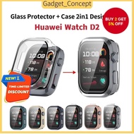 Huawei Watch D2 Tpu Case Full Coverage with Glass Screen Protector