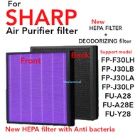 (1PCS) SHARP Air Purifier Filter + Anti Bacteria FP-F30LH FP-J30LB FP-J30LA FP-J30LP FU-A28 FU-A28E 