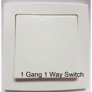 ABB Concept BS 2 Gang 1 Way Switch 10AX 250V 1 Gang/3 Gang/4 Gang and 2 way switches are available