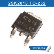 10pcs K2018 2SK2018 TO-252 10A/60V N-channel  MOSFET Transistor Original