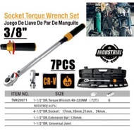 TOOLMAK Torque Wrench 1/2 40-220NM 72T 7Pc TMK2007