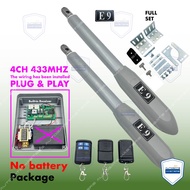 E9 AS6 ( 4CH 433MHZ ) AUTO GATE SYSTEM ( FULL SET ) SWING ARM AUTOGATE