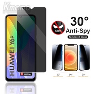 20D Anti-spy Privacy Tempered Glass Screen Protector For Huawei Y7a Y9a Y8p Y7p Y6p Y5p Y9 Prime 2019 Y5 Y6 Y7 Pro 2019 P40 P20 P30 Lite Mate 30 20 Lite Screen Protector Film Cover