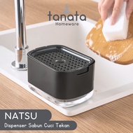 [TANATA]NATSU]NATSU Smart Push Soap Dispenser Easy Squeeze Soap Holder Simple Ditergent Press Contai