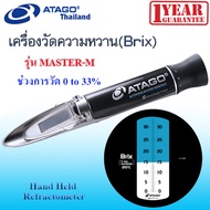 ATAGO รุ่น  MASTER-M เครื่องมือวัดความหวาน Brix 0-33% Hand Held Refractometer