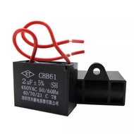 CBB61 Electric Fan Starter Capacitor 1.2/1.5/2/2.5/3/4/5UF Universal Floor-standing Ceiling Fan Smok