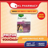 Appeton Folic Acid Pregnant Essentials Supplement (90's) Suitable for Pre-Pregnancy Dietary