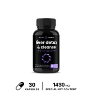 Liver Cleanse Detox Capsules | Milk Thistle Extract | Premium Liver Health Formula | Liver Support D