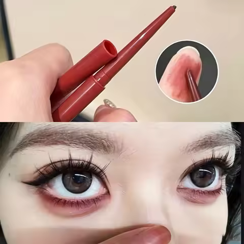 10 Colors Eyeliner Pencil Smooth Wine Red Soft High Pigment Eye Liner Pen Waterproof Matte Aegyosal 