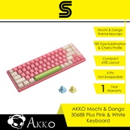 AKKO Mochi & Dango 3068B Plus Pink & White Kayboard