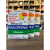 SALONPAS PAIN RELIEF PATCH 10/20/40 PCS