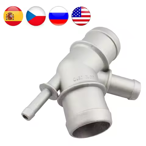 Aluminium Cooling Coolant Water Distribution Pipe Hose Connector for Golf MK4 Jetta 1.8T 2.0L TDI fo
