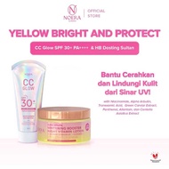 Noera Bundling CC Glow & HB Dosting Whitening Booster Night Vitamin Lotion | Face and Body Sunscreen