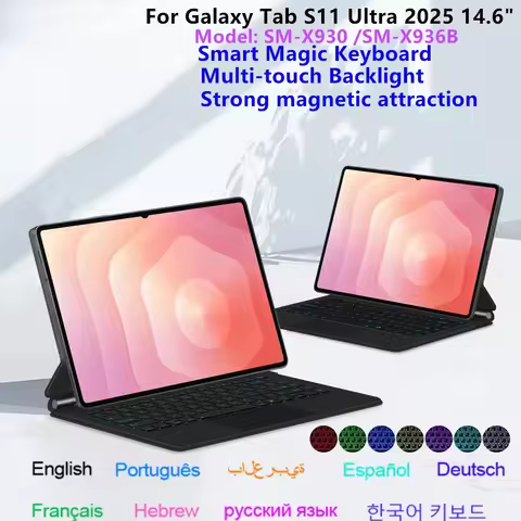 Magic Keyboard For Samsung Galaxy Tab S11 Ultra 14.6" 2025 Case For Tab S11 Ultra 14.6'' Multi-touch