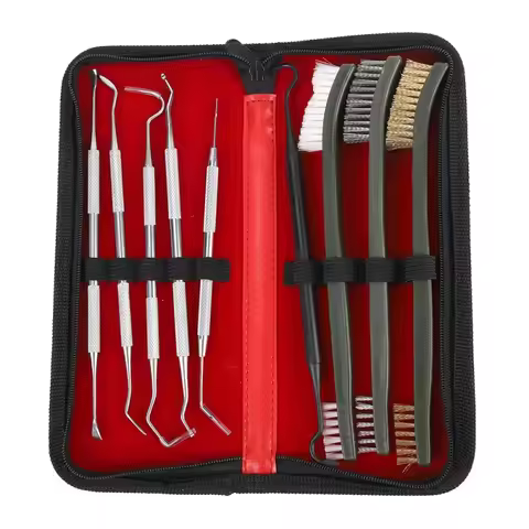 9pcs Weapon Cleaning kit Universal Gun Hunting weapon Brush Gun Set Tool for Taurus AR15 M4 M16 1911