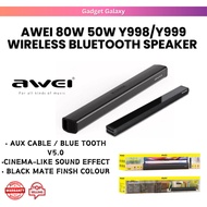 Awei Y999 50W / Y998 80W Soundbar Home Theatre TV Speaker 6D Surround Sound Wireless Bluetooth