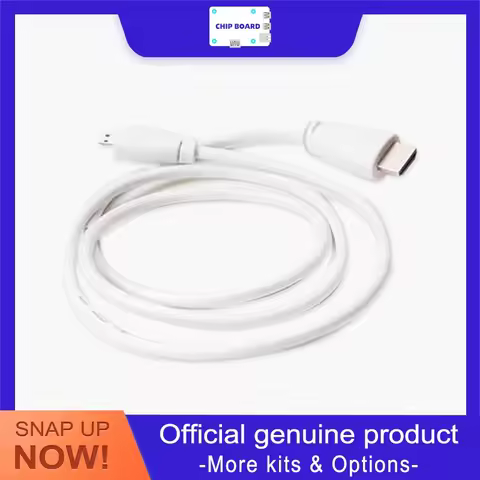 Official Raspberry Pi Micro HDMI to HDMI Cable for Pi 4 & Pi 5, Standard HDMI A/M, 1m and 2m Options