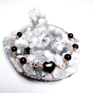 吸引。手鍊 化太歲 轉運 極度招財 療癒 l 埃及金運石 黑銀線 l