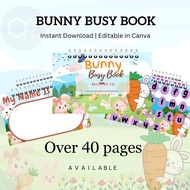 No screen time - Bunny busy book - toddler busy book