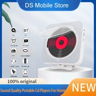 Portable CD Player Bluetooth Speaker Stereo CD Players LED Screen Wall Mountable CD Music Player with IR Remote Control