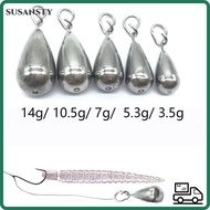 SUSANSTY Fishing Sinkers Sports Outdoors 3.5/5.3/7/10.5/14g Fishing Tools Quick Release Casting Addi