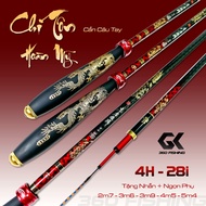 Chi Ton Hoan My 4H Hand Fishing Rod Specialized in Spinning Fishing Rod with Extra Tip for loading f
