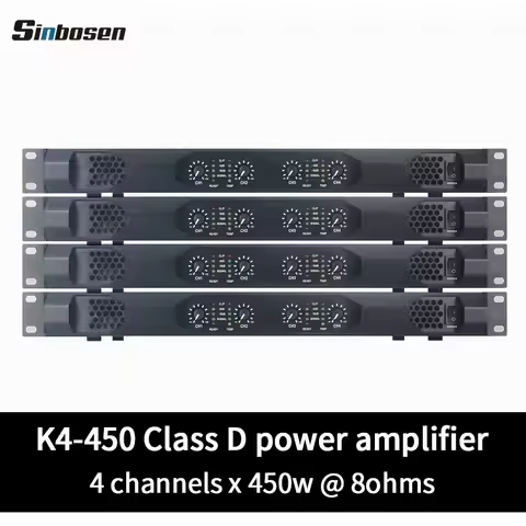 Sinbosen 450w Power Amplifier Professional Audio Stereo Class D Hifi Home Speaker Digital Theater 2 